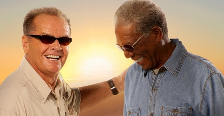 Jack Nicholson e Morgan Freeman Jack Nicholson e Morgan Freeman