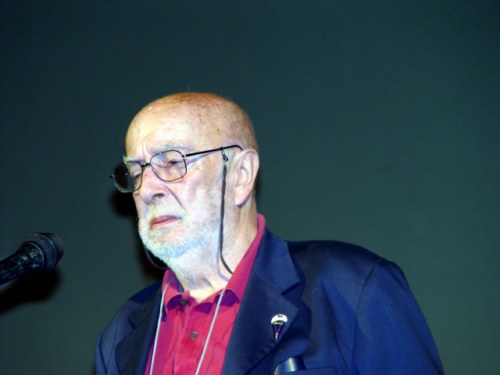 Piero Vivarelli nella presentazione della mostra di cinema italiano