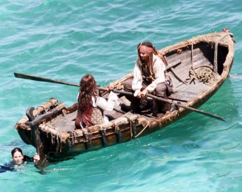 pirati dei caraibi 4 foto dal set