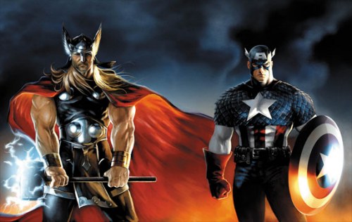 thor e capitan america