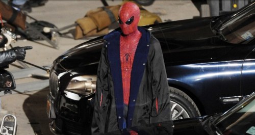 the amazing spiderman foto dal set