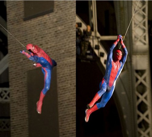 the amazing spider-Man foto dal set