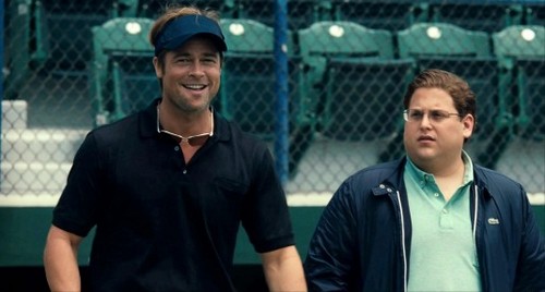 Moneyball immagini con Brad Pitt e Jonah Hill (2)