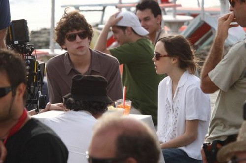 Bop Decameron, foto dal set con Jesse Eisenberg ed Ellen Page (17)