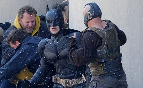 The Dark Knight Rises, foto dal set con Batman e Bane (19)