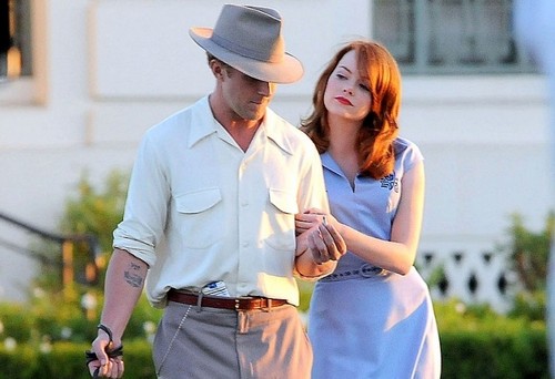 The Gangster Squad, foto dal set Ryan Gosling Emma Stone (10)