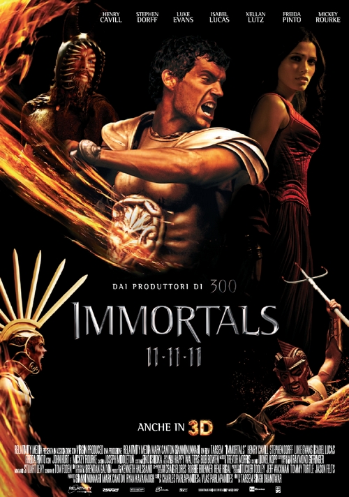 Immortals poster italiano