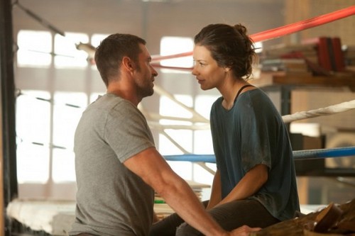 Real Steel, immagini Hugh Jackman Evangeline Lilly