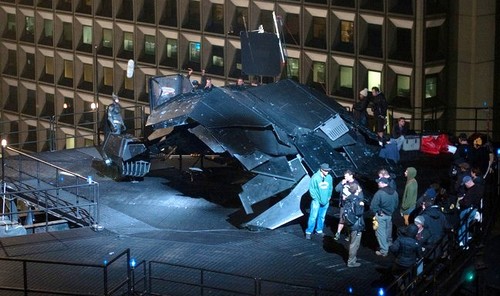 Il cavaliere oscuro Il ritorno, foto del Batwing