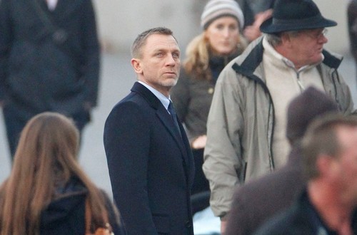 Skyfall, foto dal set con Daniel Craig