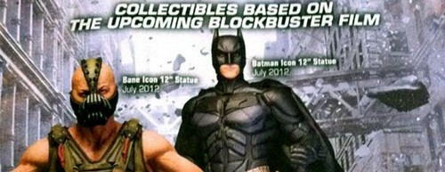 Il cavaliere oscuro Il ritorno, le statue di Batman, Bane e Catwoman (2)