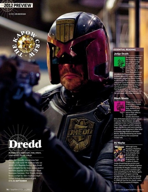 Dredd, nuova immagine di Karl Urban