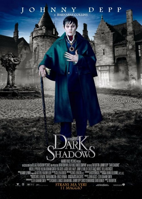 Dark Shadows, spot tv e poster italiani