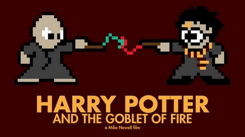 Harry Potter, Iron Man, Star Wars, Jurassic Park 12 poster a 8 bit (10)
