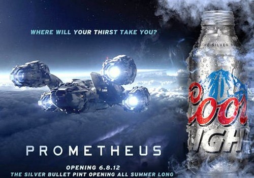 Prometheus, nuovo spot tv e immagini della campagna pubblicitaria Coors Light