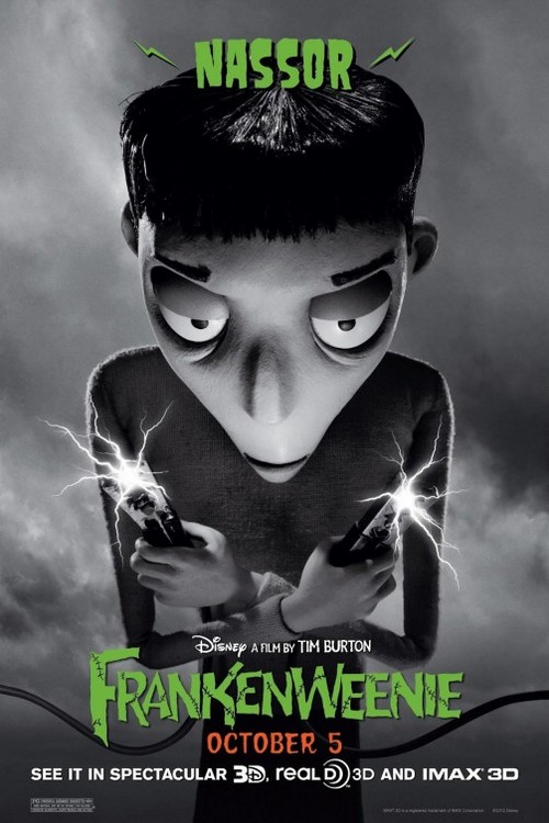 Frankenweenie, 9 character poster per il remake di Tim Burton (2)