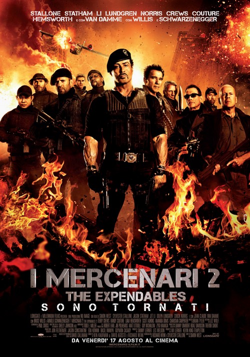 I Mercenari 2, poster italiano e terza clip