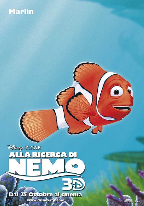 Alla ricerca di Nemo 3D, nuovo character poster di Marlin