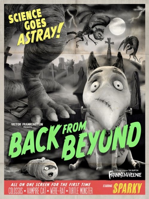 Frankenweenie, 6 poster mostruosi del film di Tim Burton
