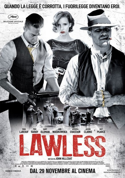 Lawless, trailer italiano e poster del film di John Hillcoat