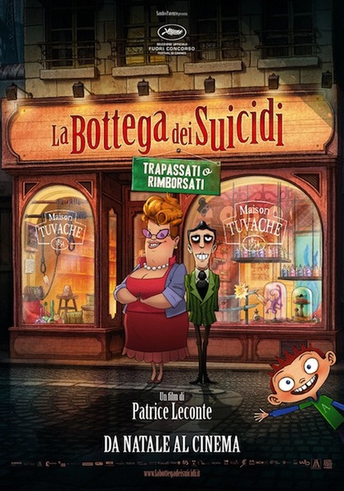 La bottega dei suicidi, trailer italiano, poster e immagini del cartoon francese