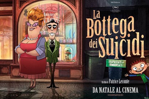 La bottega dei suicidi, trailer italiano, poster e immagini del cartoon francese