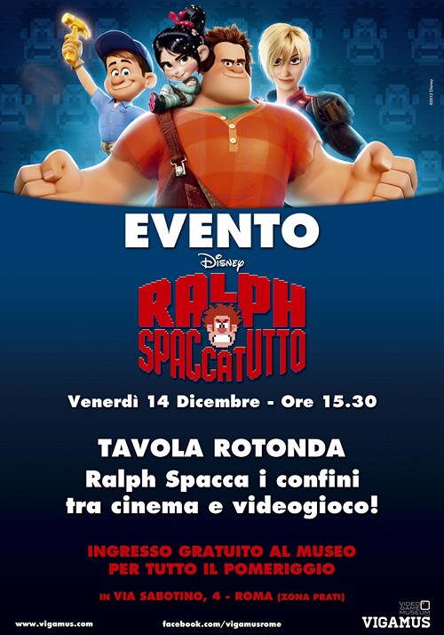 Ralph spaccatutto evento a Roma, trailer videogame e cartolina di Natale