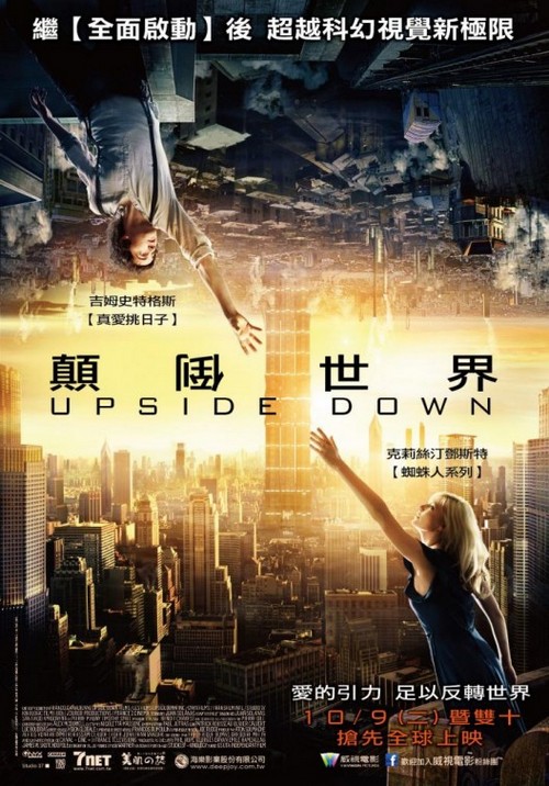 Upside Down, trailer italiano del romance fantascientifico con Kirsten Dunst