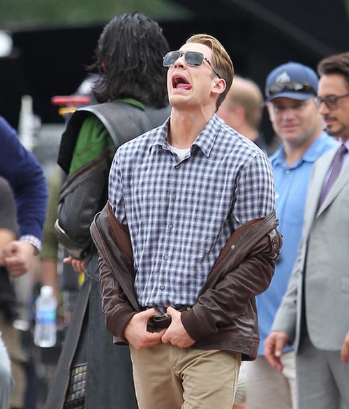 I Vendicatori, foto dal set con Robert Downey Jr.