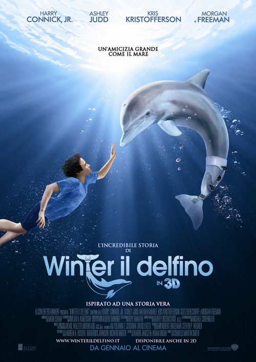 L’incredibile storia di Winter il delfino, poster italiano di Dolphin Tale