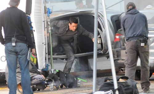 Total Recall, foto dal set con Colin Farell