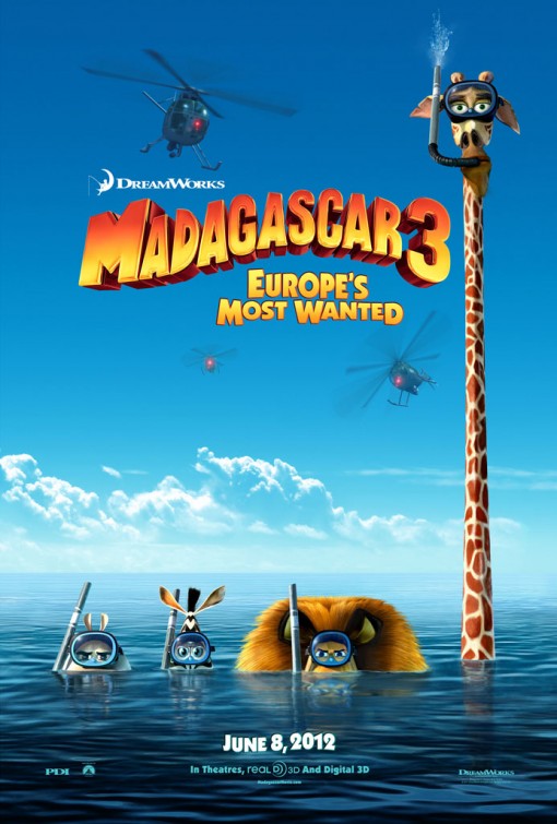 Madagascar 3: Europe’s Most Wanted, trailer e poster