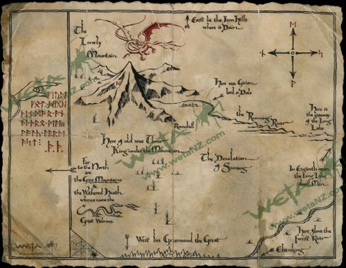 Lo Hobbit – Un viaggio inaspettato: repliche mappa di Thorin e contratto di Bilbo
