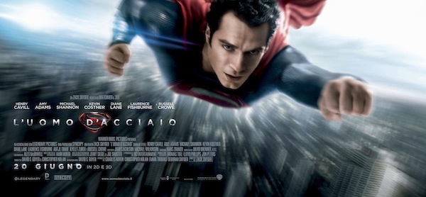 L’uomo d’acciaio al cinema dal 20 giugno: due manifesti orizzontali e il trailer